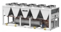 TBA kültéri kompakt légkondenzátoros TURBOCORE kompresszoros folyadékhűtő 330-1400 kW, R410a